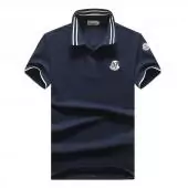 moncler tee shirt m-3xl pas cher polo badge embroidered isp blue